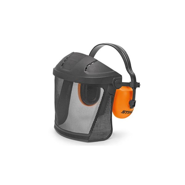 STIHL ΑΣΠΙΔΑ ΠΡΟΣΩΠΟΥ ΜΕ ΠΡΟΣΤΑΣΙΑ ΤΗΣ ΑΚΟΗΣ,ΚΟΝΤΟΣ ΤΥΠΟΣ ΜΕ ΠΛΕΓΜΑ ΑΠΟ ΝΑΙΛΟΝ