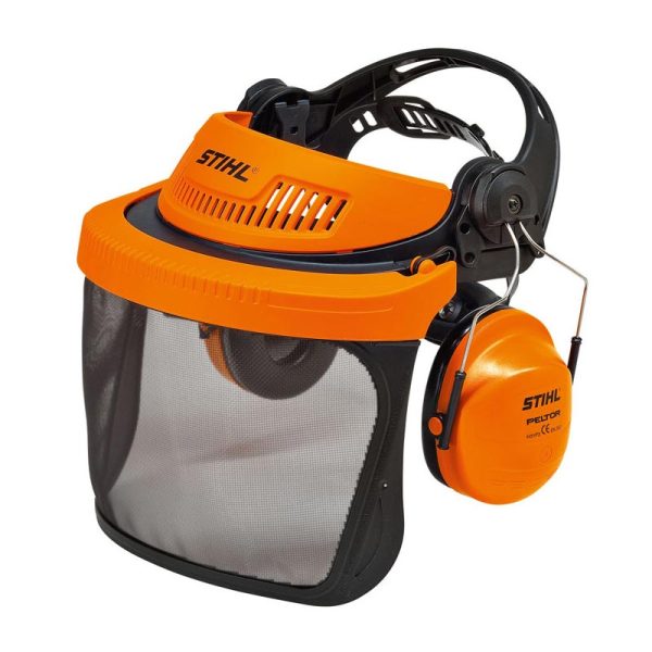 STIHL ΑΣΠΙΔΑ ΠΡΟΣΩΠΟΥ ΜΕ ΠΡΟΣΤΑΣΙΑ ΤΗΣ ΑΚΟΗΣ,ΚΟΝΤΟΣ ΤΥΠΟΣ ΜΕ ΠΛΕΓΜΑ ΑΠΟ ΝΑΙΛΟΝ