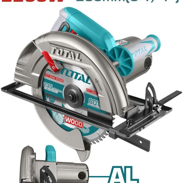 TOTAL ΕΠΑΓΓ. ΔΙΣΚΟΠΡΙΟΝΟ ΞΥΛΟΥ 2.200W – 235mm (TS1222356)