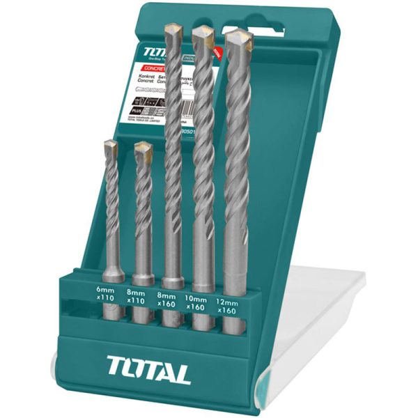 TOTAL ΣΕΤ ΤΡΥΠΑΝΙΑ SDS – PLUS 5ΤΕΜ (TAC190501)