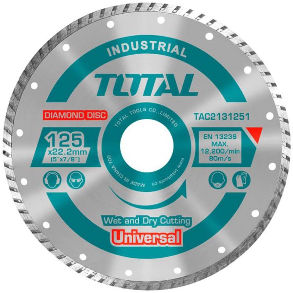 TOTAL ΔΙΑΜΑΝΤΟΔΙΣΚΟΣ UNIVERSAL TURBO 125 Χ 22.2mm (TAC2131251)