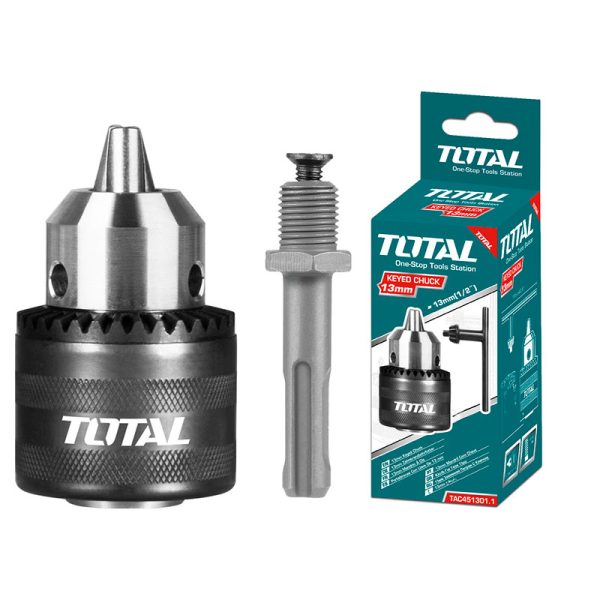 TOTAL ΤΣΟΚ ΔΡΑΠΑΝΟΥ ΜΕ ΚΛΕΙΔΙ 1/2″ – 13mm ΚΑΙ ΑΝΤΑΠΤΟΡΑ (TAC451301.1)