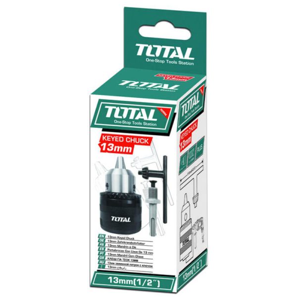 TOTAL ΤΣΟΚ ΔΡΑΠΑΝΟΥ ΜΕ ΚΛΕΙΔΙ 1/2″ – 13mm ΚΑΙ ΑΝΤΑΠΤΟΡΑ (TAC451301.1)