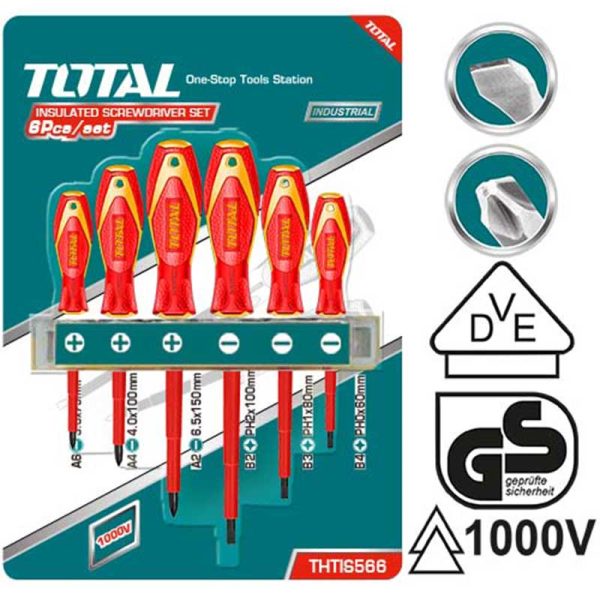 TOTAL ΣΕΤ ΚΑΤΣΑΒΙΔΙΑ 1000V 6ΤΕΜ (THTIS566)