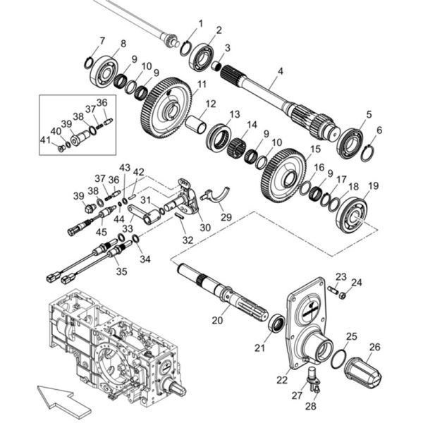 LANDINI ΤΣΙΜΟΥΧΑ F ΔΙΑΦΟΡΙΚΟΥ 35x52x16 ADVANTAGE,REX TIER
