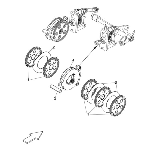LANDINI ΔΙΣΚΟΣ ΦΡΕΝΩΝ ΠΙΣΩ  ADVANTAGE,REX,REX TIER, TREKKER