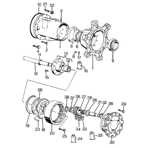 LANDINI ΠΡΟΣΘΗΚΗ ΠΙΣΩ ΤΡΟΧΟΥ 2mm ADVANTAGE ,REX,REX TIER