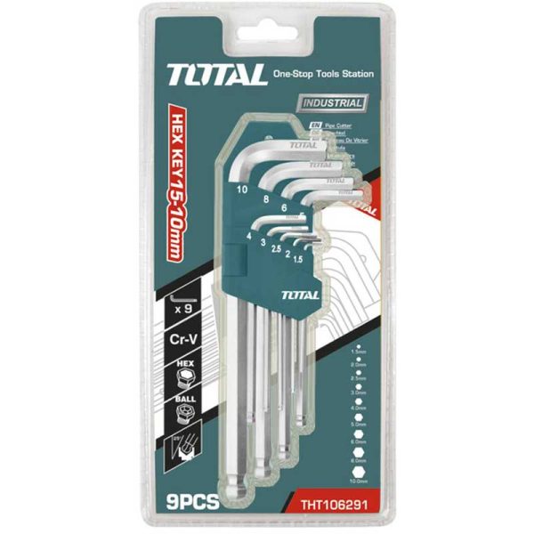 TOTAL ΕΠΑΓΓ. ΑΛΛΕΝ ΣΕΤ ΜΠΙΛΙΑΣ 9ΤΕΜ / 1.5-10mm (THT106291)