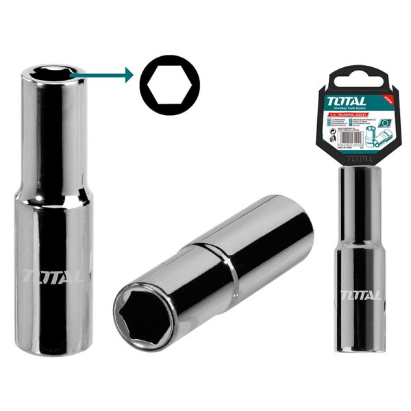 TOTAL ΚΑΡΥΔΑΚΙΑ ΕΞΑΓΩΝΑ ΜΑΚΡΙΑ 1/2″ 10mm (THTST12103L)