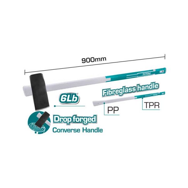 TOTAL ΤΣΕΚΟΥΡΟΒΑΡΙΑ ΣΧΙΣΙΜΑΤΟΣ ΠΛΑΣΤ. ΛΑΒΗ 6LB / 2.7Kg (THT78206D)