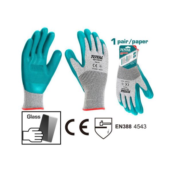 TOTAL ΓΑΝΤΙΑ ΕΡΓΑΣΙΑΣ LATEX Anti-Cut (TSP1706-XL)