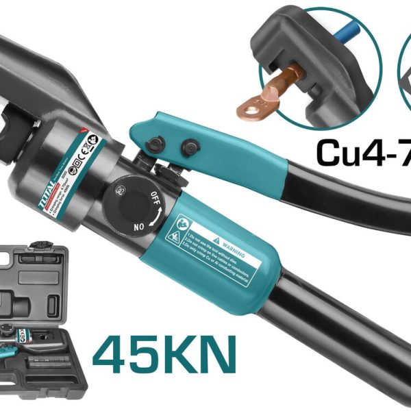 TOTAL ΥΔΡΑΥΛΙΚΗ ΠΡΕΣΑ ΑΚΡΟΔΕΚΤΩΝ Cu 4-70mm2 (THCT070)