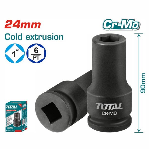 TOTAL ΕΠΑΓΓ. ΚΑΡΥΔΑΚΙ ΑΕΡΟΣ ΜΑΥΡO ΕΞΑΓΩΝO 1″ – 24mm (THHISD0124L)