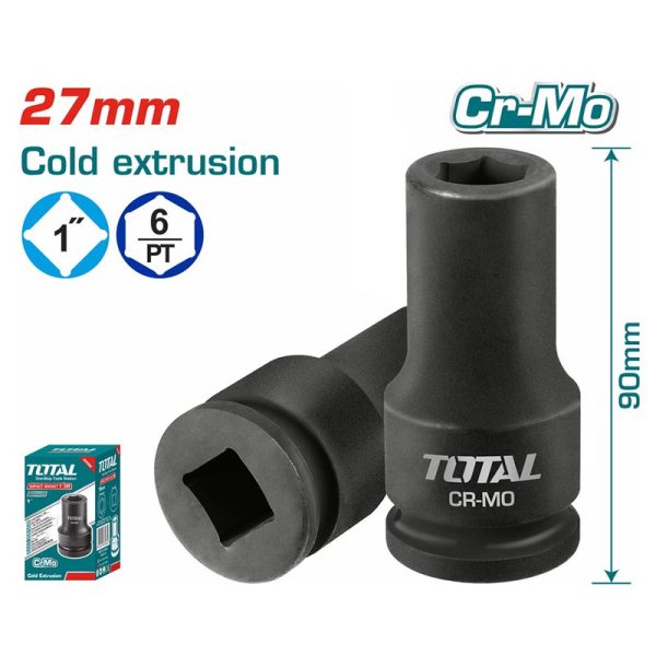 TOTAL ΕΠΑΓΓ. ΚΑΡΥΔΑΚΙ ΑΕΡΟΣ ΜΑΥΡO ΕΞΑΓΩΝO 1″ – 27mm (THHISD0127L)
