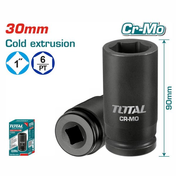 TOTAL ΕΠΑΓΓ. ΚΑΡΥΔΑΚΙ ΑΕΡΟΣ ΜΑΥΡO ΕΞΑΓΩΝO 1″ – 30mm (THHISD0130L)