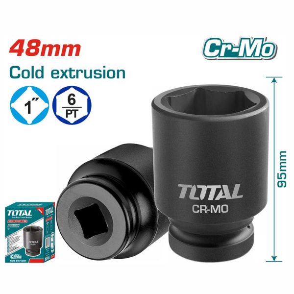 TOTAL ΕΠΑΓΓ. ΚΑΡΥΔΑΚΙ ΑΕΡΟΣ ΜΑΥΡO ΕΞΑΓΩΝO 1″ – 48mm (THHISD0148L)