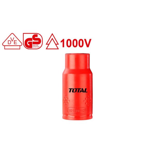 TOTAL ΚΑΡΥΔΑΚΙ ΕΞΑΓΩΝo 1/2″ 10mm 1000V VDE (THIHAST12101)
