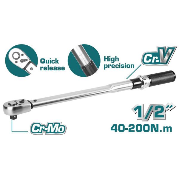 TOTAL ΕΠΑΓΓΕΛΜΑΤΙΚΟ ΔΥΝΑΜΟΚΛΕΙΔΟ 1/2″ (THPTW200N2)
