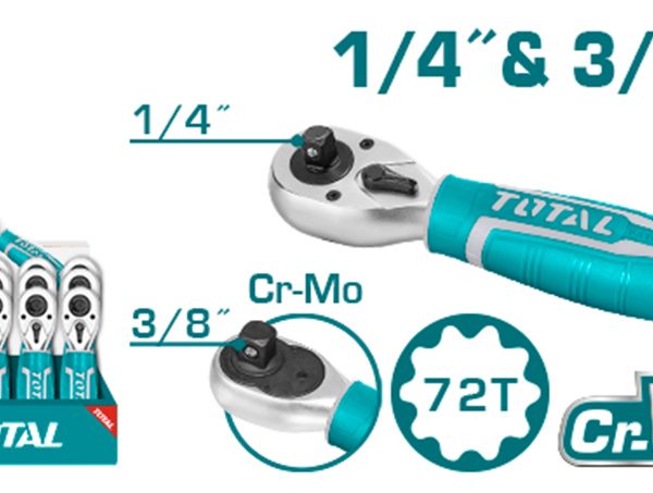 TOTAL ΕΠΑΓΓΕΛΜΑΤΙΚΗ ΜΙΝΙ ΚΑΣΤΑΝΙΑ 2 σε 1 1/4″ & 3/8″ (THT1061438)