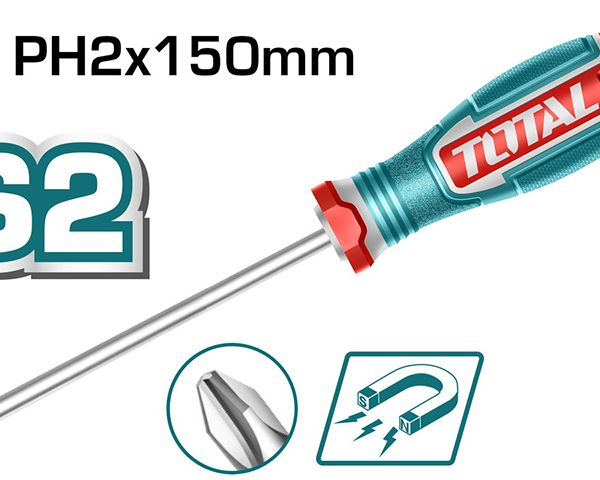 TOTAL ΕΠΑΓΓ. ΚΑΤΣΑΒΙΔΙ ΜΑΓΝΗΤΙΚΟ ΣΤΑΥΡΟΥ PH2Χ150mm (TSDPH2150)
