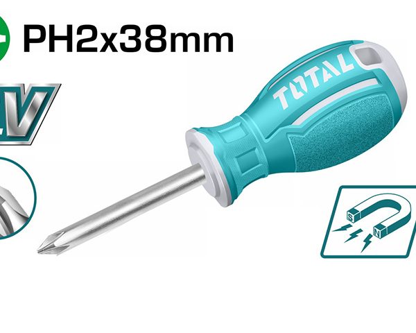 TOTAL ΚΑΤΣΑΒΙΔΙ ΝΑΝΟΣ ΣΤΑΥΡΟΥ PH2Χ38mm (TSDRSPH2038)