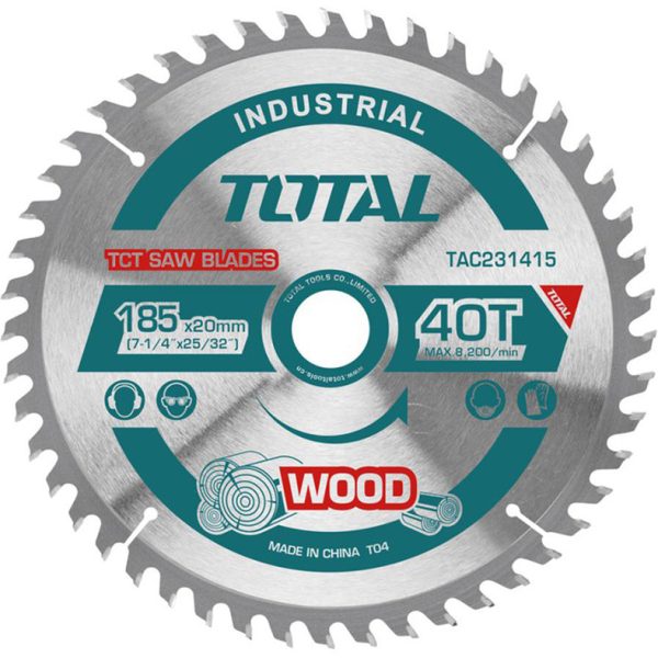 TOTAL TCT ΔΙΣΚΟΣ ΞΥΛΟΥ Φ-185mm (TAC231415)