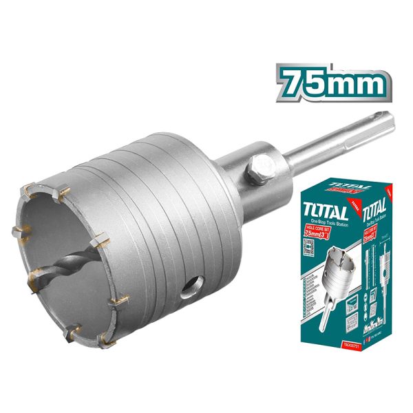 TOTAL ΔΙΑΜΑΝΤΟΚΟΡΩΝΑ ΜΠΕΤΟΥ SDS – PLUS 75mm (TAC430751)