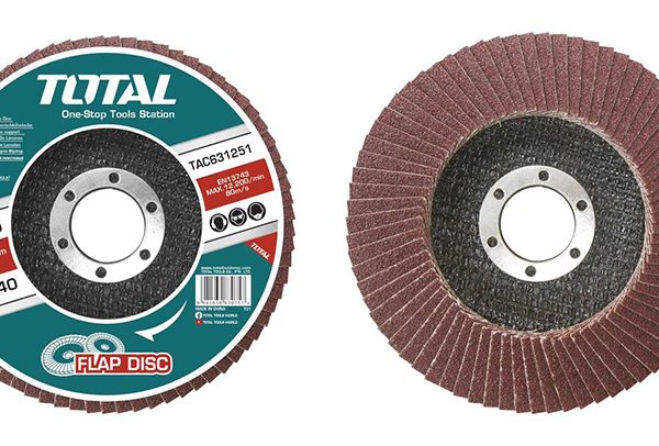 TOTAL ΠΟΛΥΠΤΕΡΟ ΓΥΑΛΙΣΜΑΤΟΣ ΜΕΤΑΛΛΟΥ / ΙΝΟΧ 125mm P40 (TAC631251)