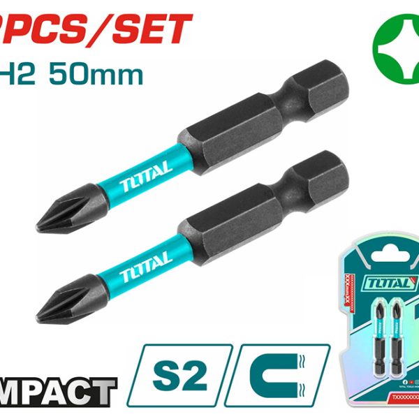 TOTAL ΕΠΑΓΓ. ΜΥΤΕΣ ΜΑΓΝΗΤΙΚΕΣ ΜΑΥΡΕΣ ΡH2 50mm 2ΤΕΜ (TACIM71PH250)