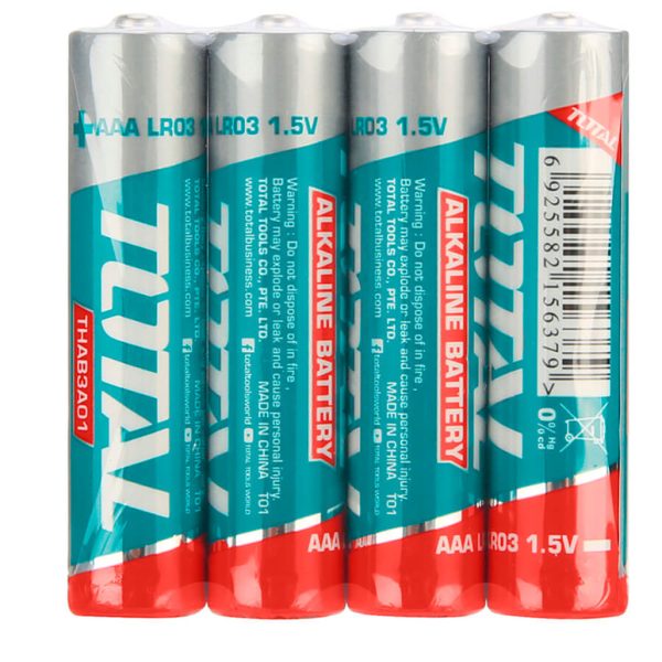 TOTAL ΑΛΚΑΛΙΚΕΣ ΜΠΑΤΑΡΙΕΣ 1.5V LR03 AAA 4ΤΕΜ (THAB3A01)