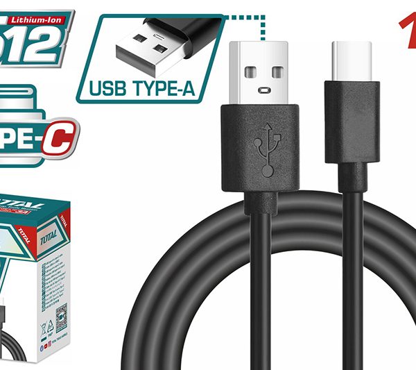 TOTAL ΚΑΛΩΔΙΟ ΦΟΡΤΙΣΤΗ USB Type A to Type C 1m (TIUCC01)
